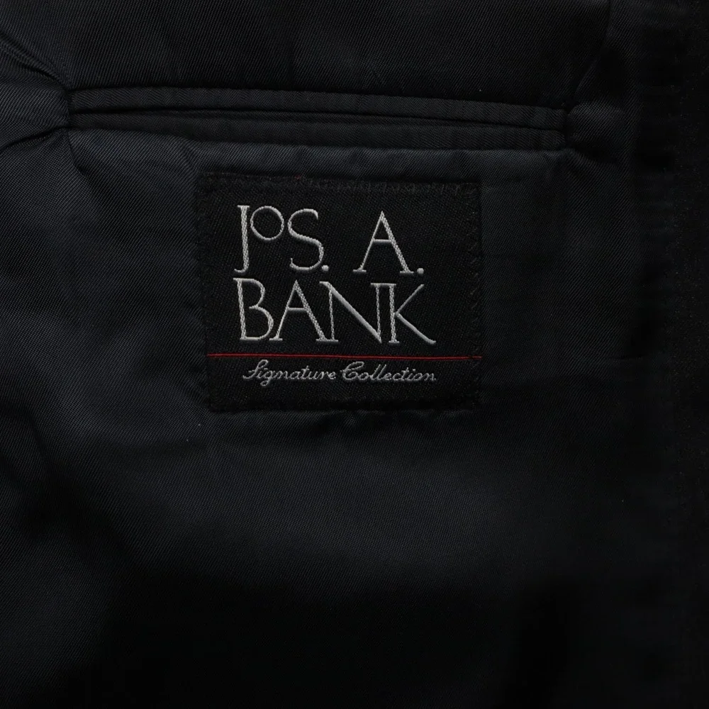 Jos A Bank Blazer Mens 43R Signature Wool 2-Button Suit Jacket Coat Charcoal‎